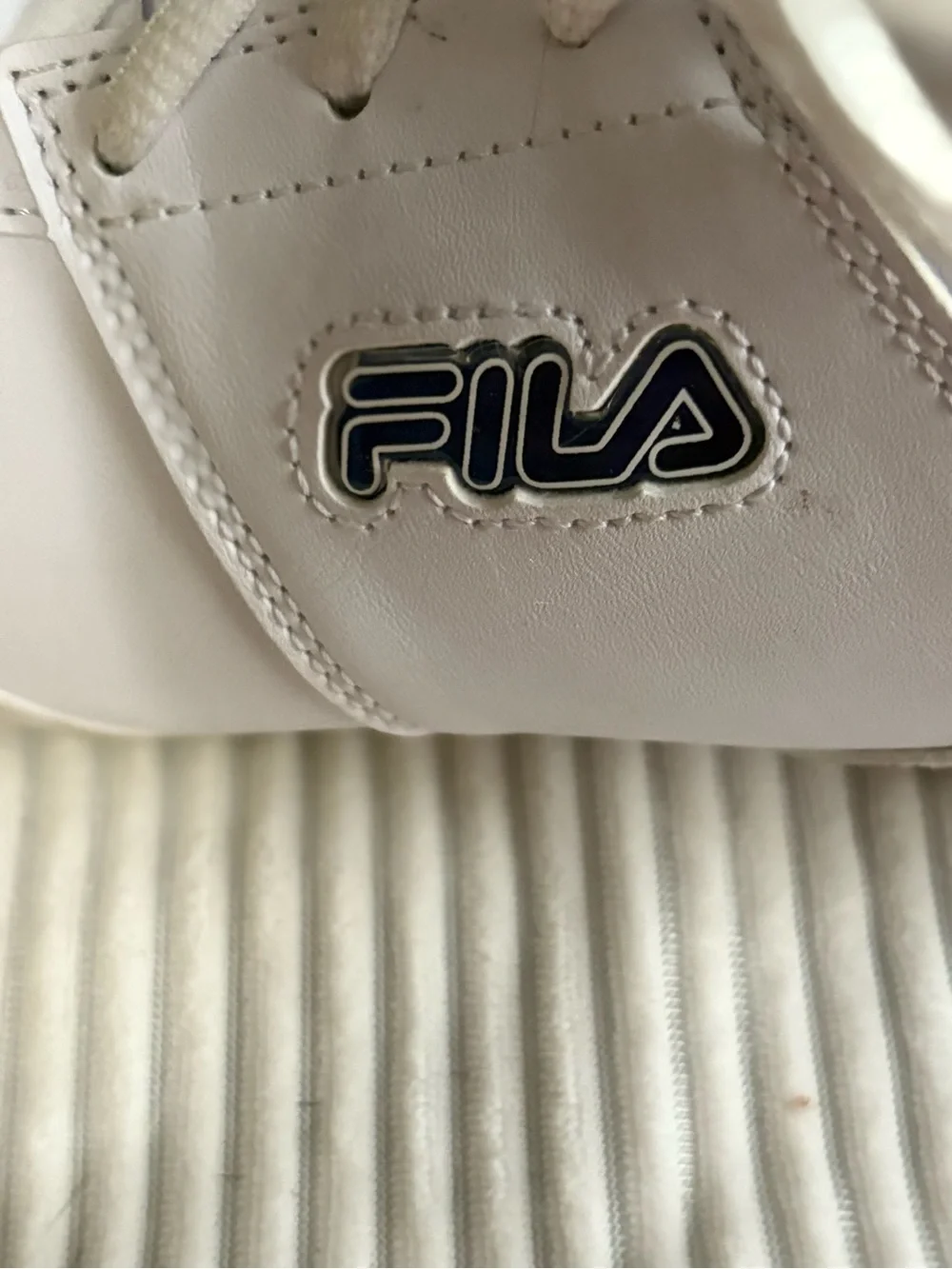 Fila White Kids Lace-Up Sneakers
